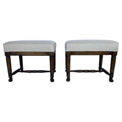 Queen Anne Style Bench Set of 2