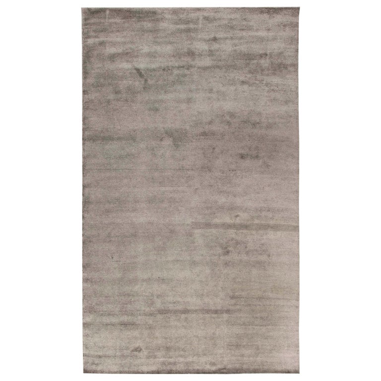 Modern Silver Rug Contemporary Silver Handmade Wool Rug by Doris Leslie Blau For Sale at ...