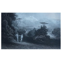 Original Antique Print After John Martin, The Fall of Man, C.1850