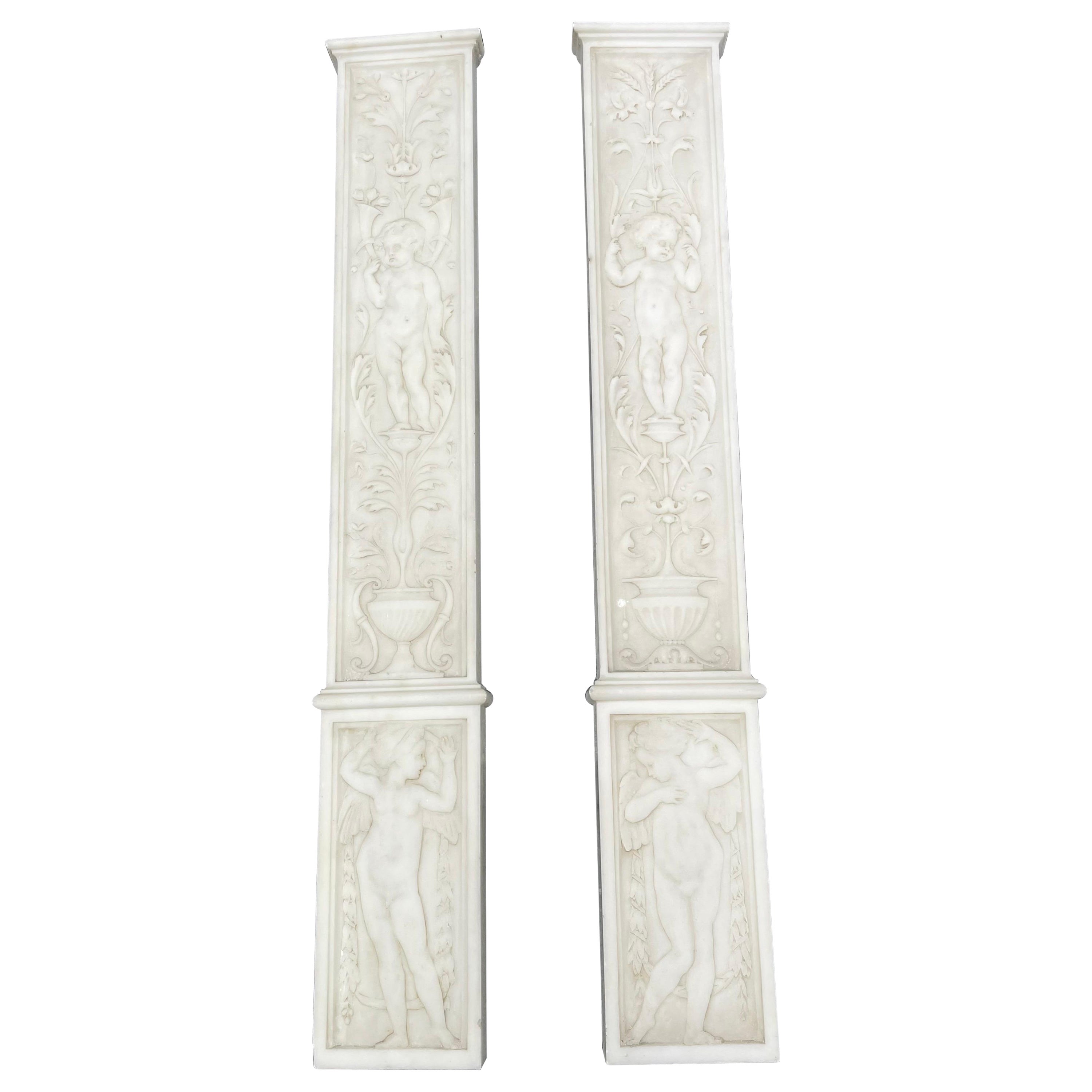 A Pair of English Neoclassical Marble Relief’s