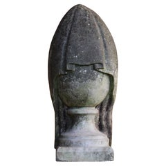 19th Century English Draped Marble Urn Memento Mori Grave Marker