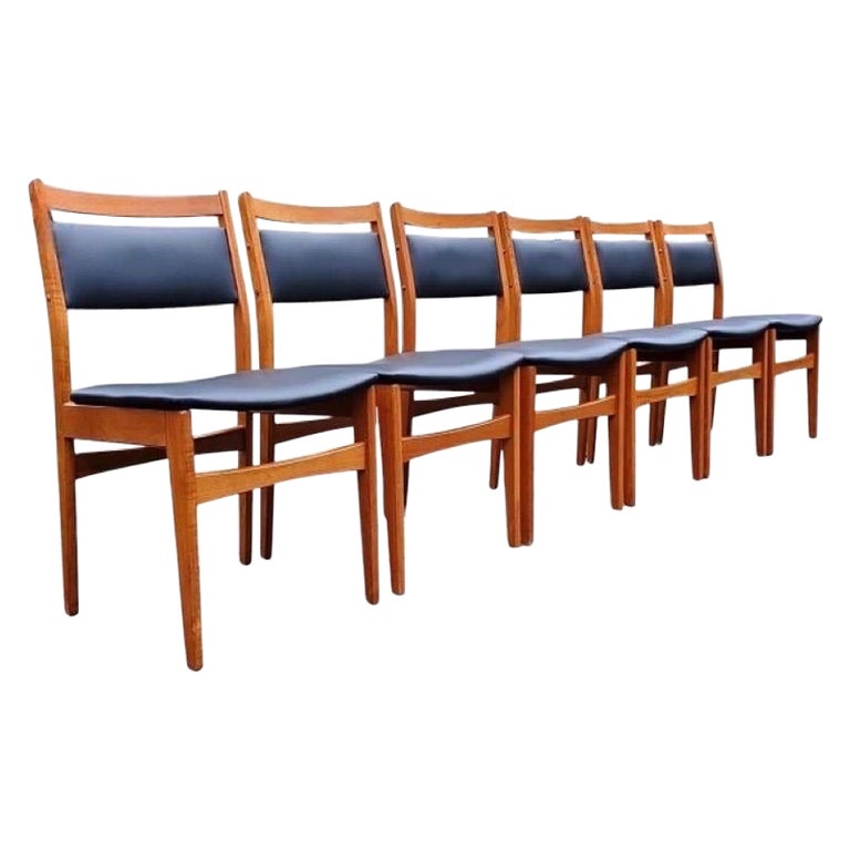 Imported Vintage MidCentury Modern Dining Chair Set by Nordic