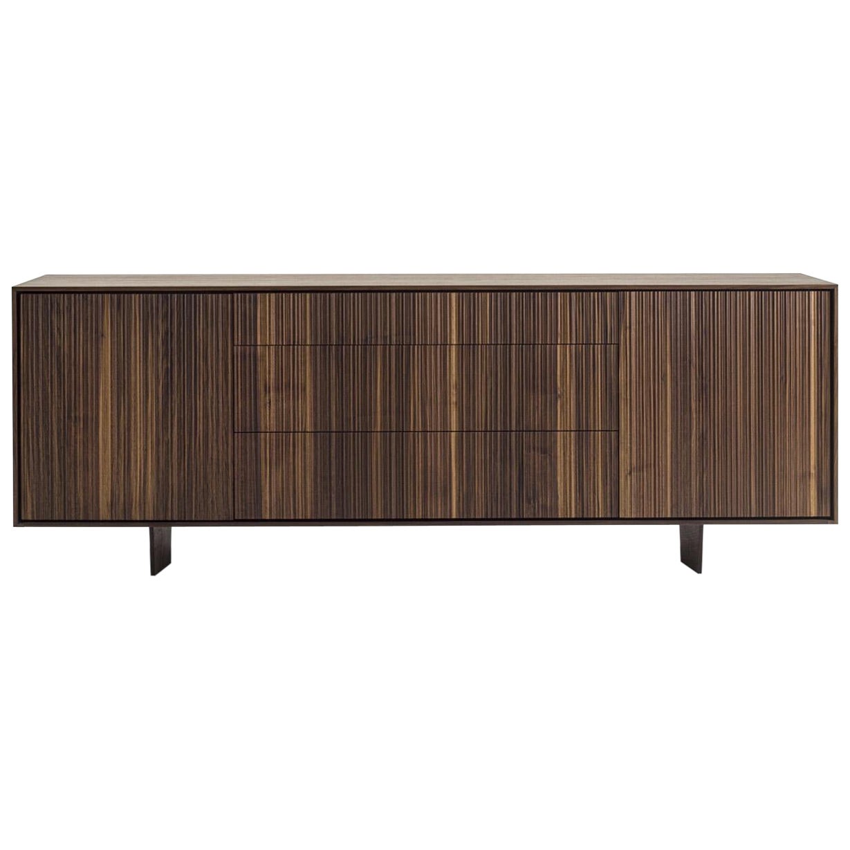 Vela Solid Wood Sideboard, Made in Italy For Sale