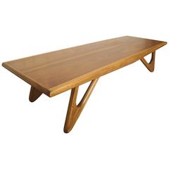Midcentury Walnut with Oak Trim Coffee Table 11
