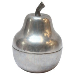 Mid-Century Italian Modern Aluminum "Pear" Ice Bucket