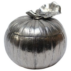 Vintage Italian Silver-Plated "Pumpkin" Ice Bucket by Mauro Manetti
