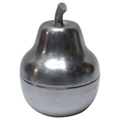 Vintage Italian Aluminum "Pear" Ice Bucket
