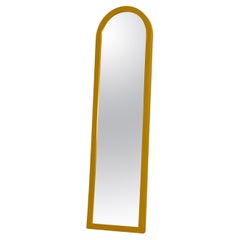 Miroir à cadre jaune d'Anna Castelli Ferrieri pour Kartell, années 1980