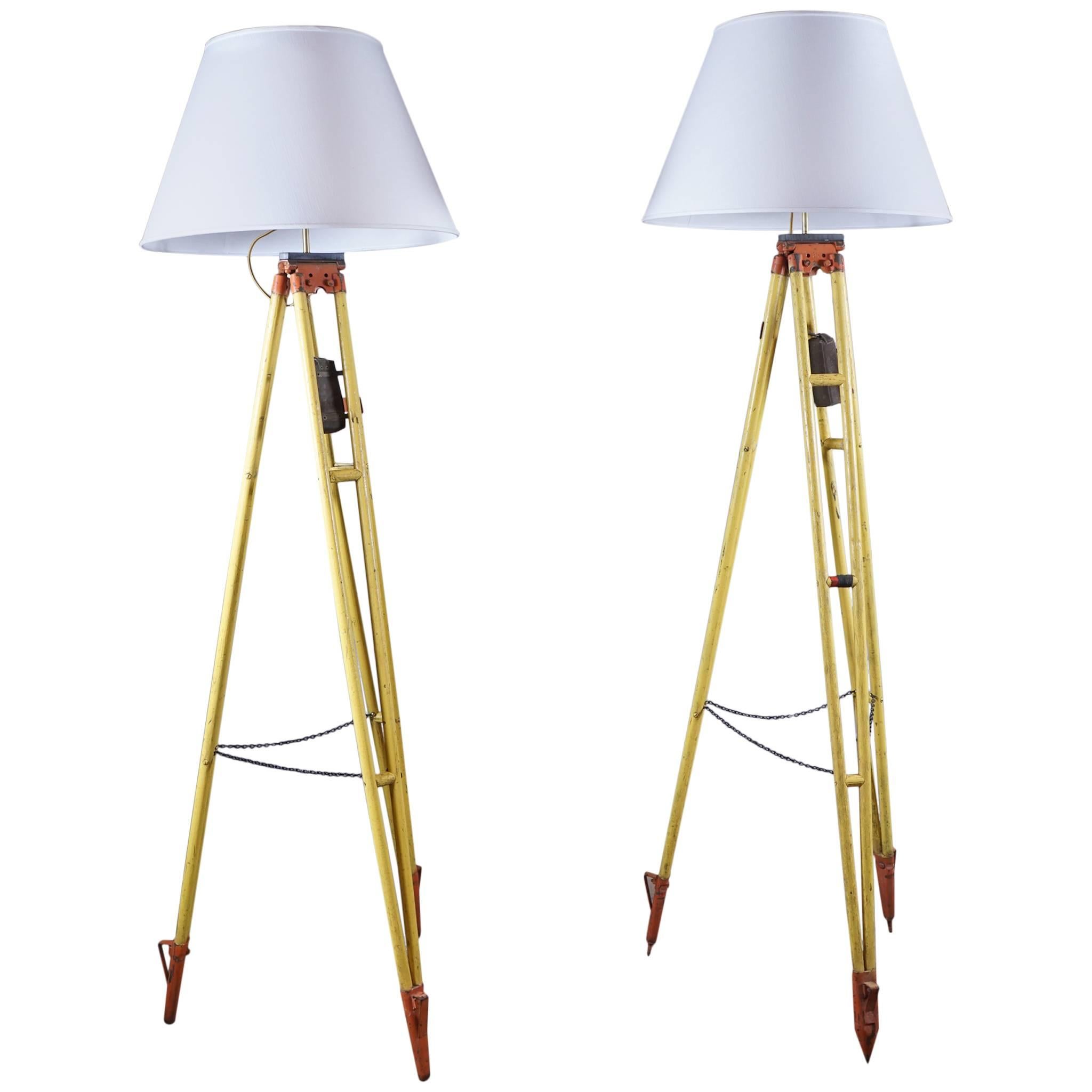 Pair of Surveyors Lamps