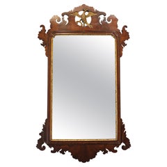 Late 18th Century English Chippendale Mahogany Mirror