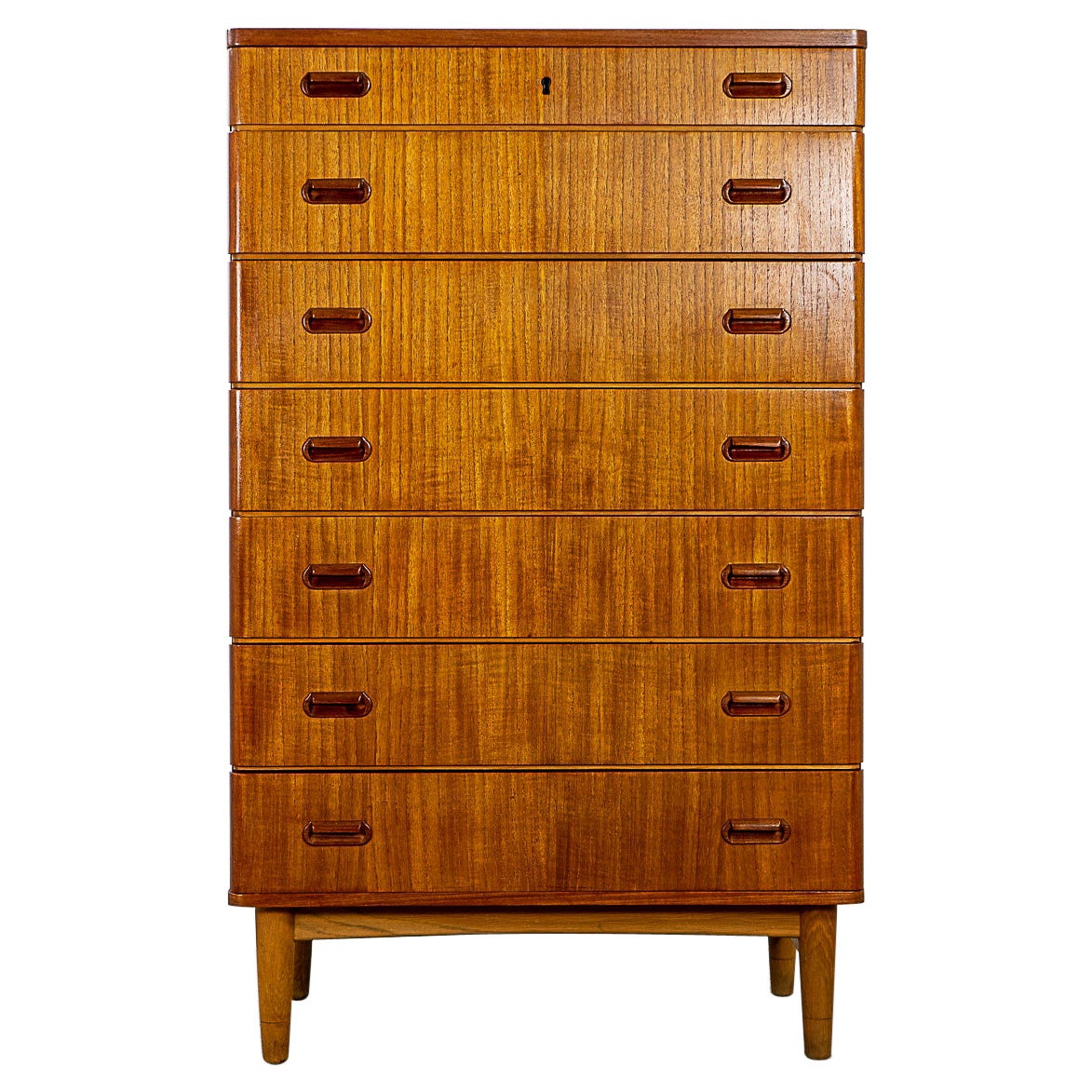 Small Teak Danish Modern Teak Dresser at 1stDibs