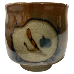 Shoji Hamada Mingei Kakiyu Kaki Glaze Japanese Studio Pottery Yunomi Teacup