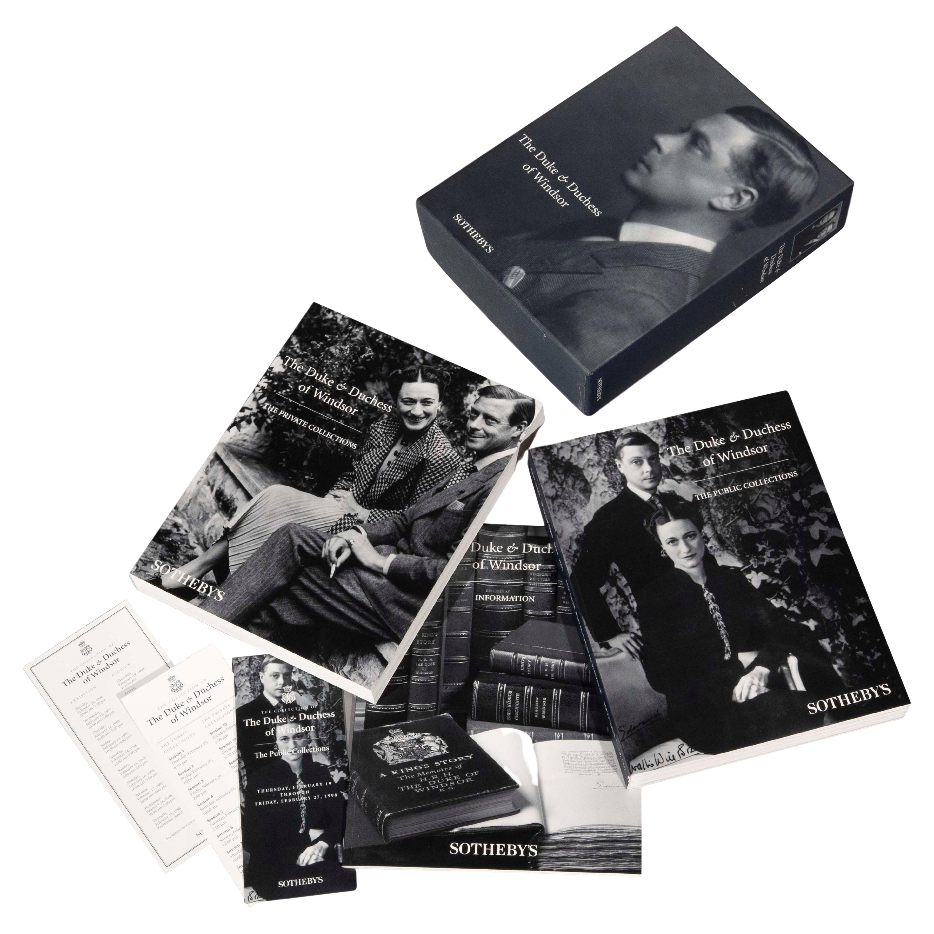 The Duke and Duchess of Windsor Sotheby's Auction Catalogs, Set of Three For Sale