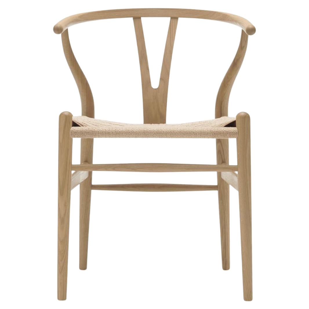 Hans J. Wegner 'CH24 Wishbone' Chair in Oak & Soap for Carl Hansen & Son For Sale