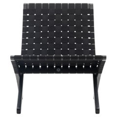 Sedia 'MG501 Cuba' di Gottler in Oak, vernice nera e fettuccia per Carl Hansen & Son