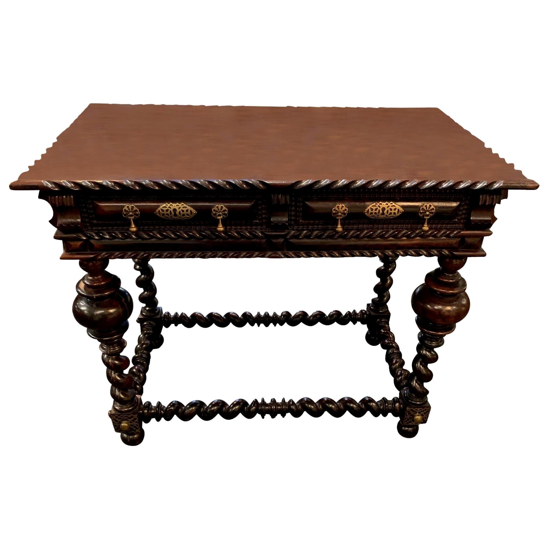 Walnut 18th Century Side Table, Portugal For Sale
