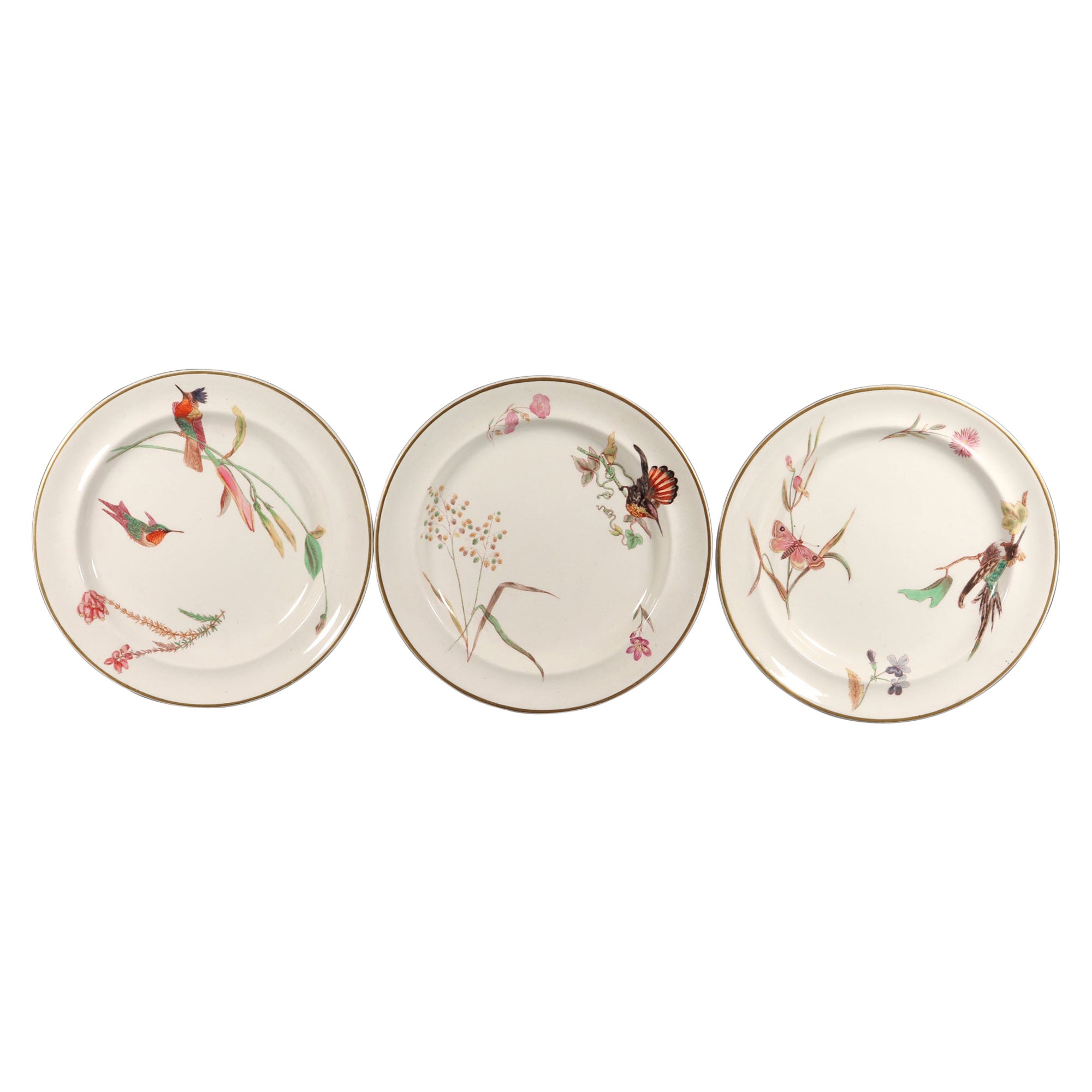 Wedgwood Creamware - Motif papillon et fleurs d'oiseau, n° 7961 en vente