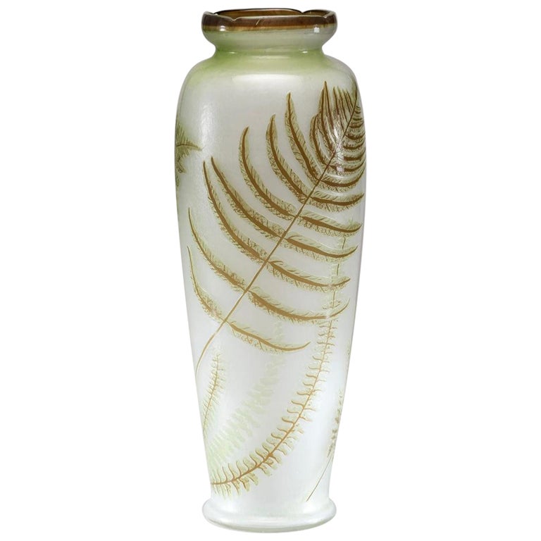 Emile Galle French Art Nouveau Cameo Vase For Sale at 1stDibs Emile Galle French Art Nouveau Cameo Vase