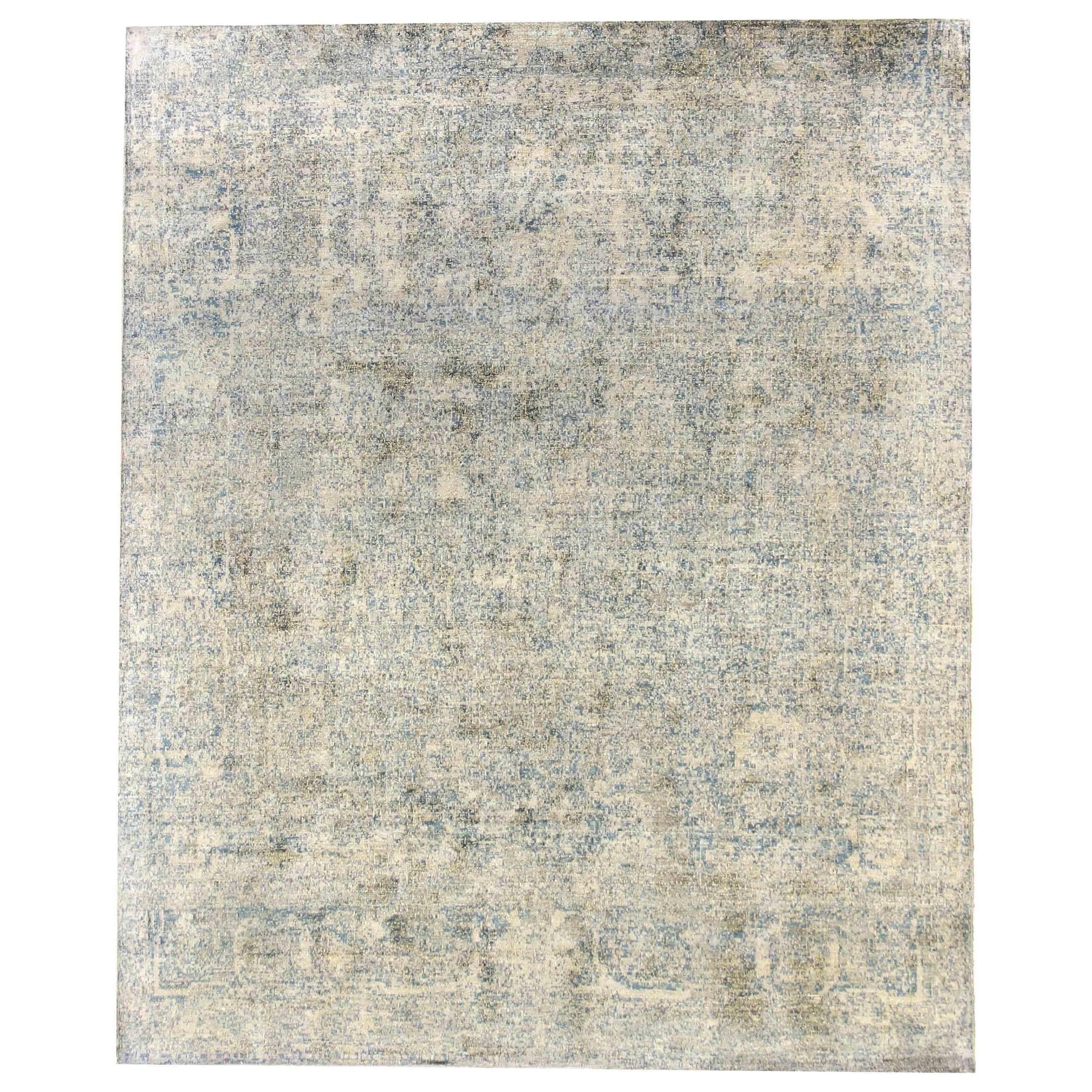 Hand Knotted Silk Rug 8'2''''x10'6'' For Sale