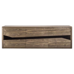 Inkline Wood Sideboard by Karim Rashid, Made in Italy 