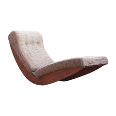 Mid Century Upholstered Lounge Chair in the Style of Adrian Pearsall