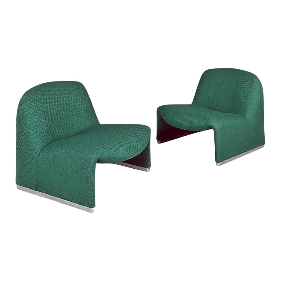 Italian Modern Green Alky Chairs by Giancarlo Piretti for Anonima Castelli, 1970