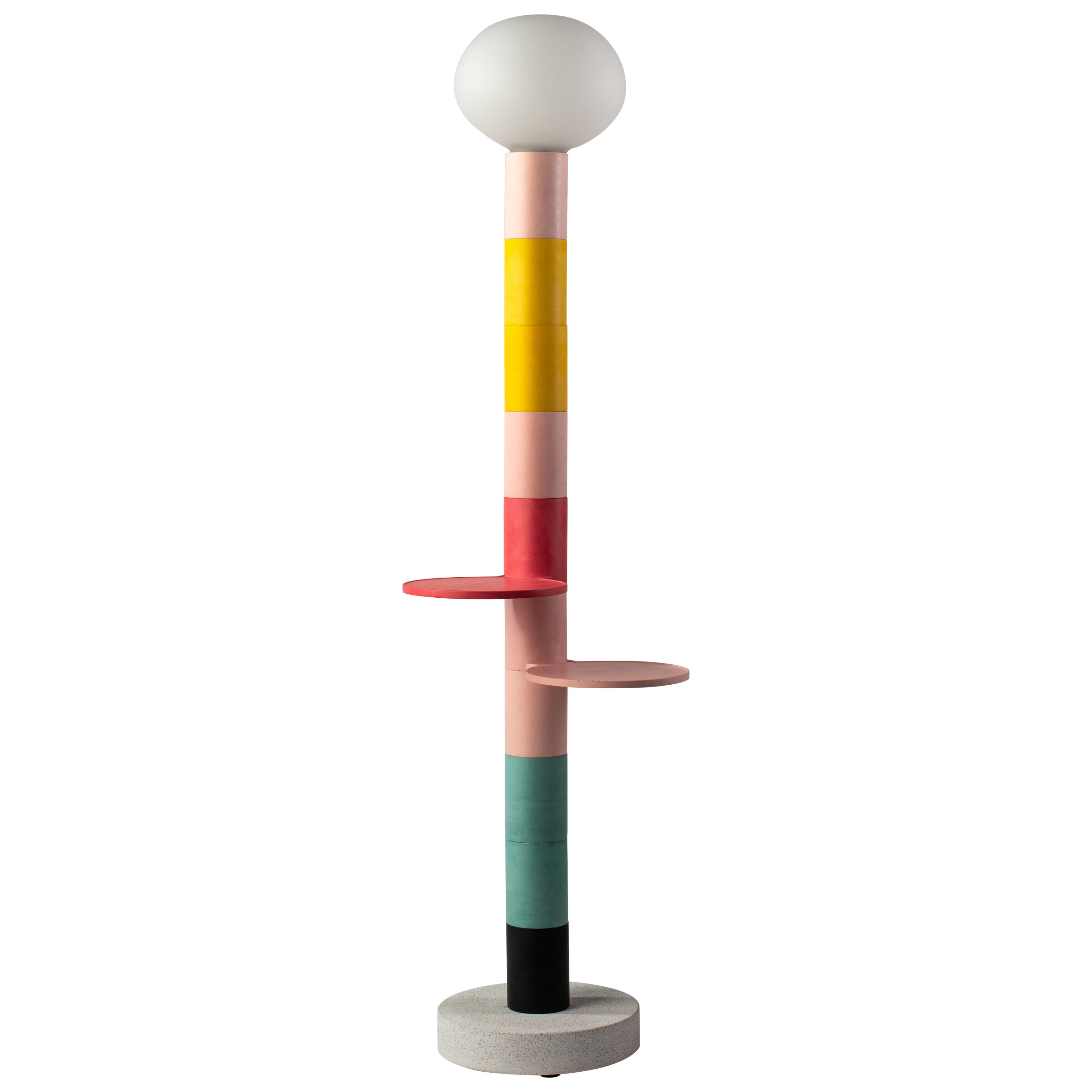 Ciluzio Lisa by AAMA Design / Modular Pop Floor Lamp Made by Hand in France For Sale