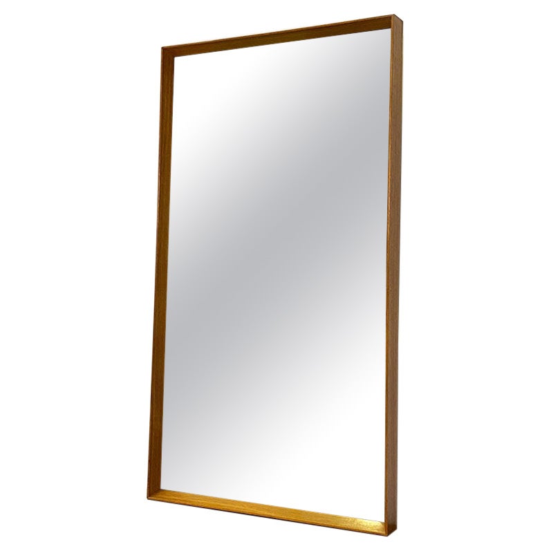 Italian Mid-Century Modern Teak Frame with Rectangular Mirror, 1960s