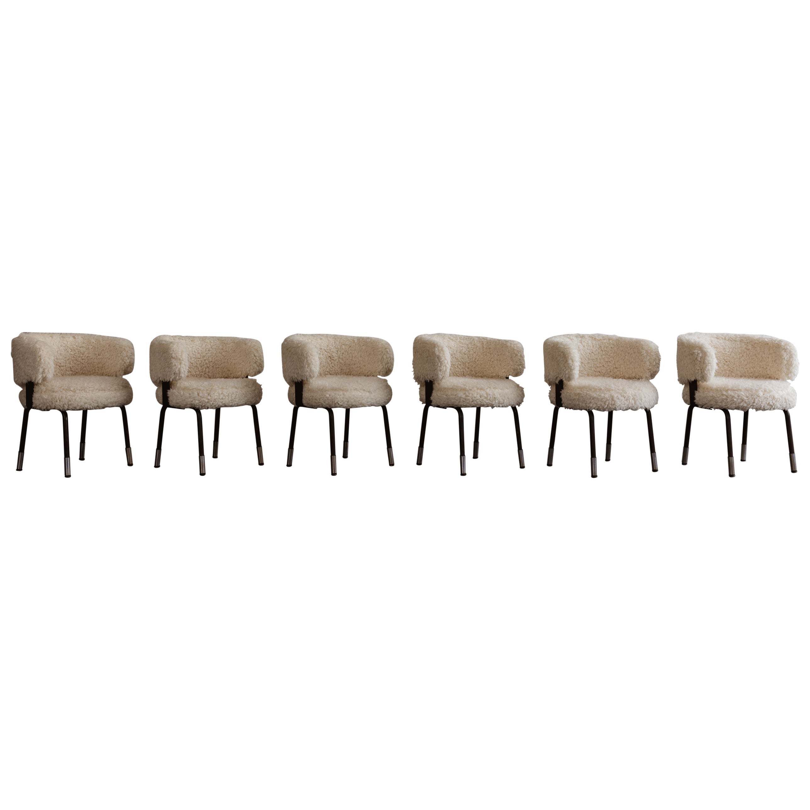 Gianni Moscatelli Dining Chairs for Formanova, 1968, Set of 6