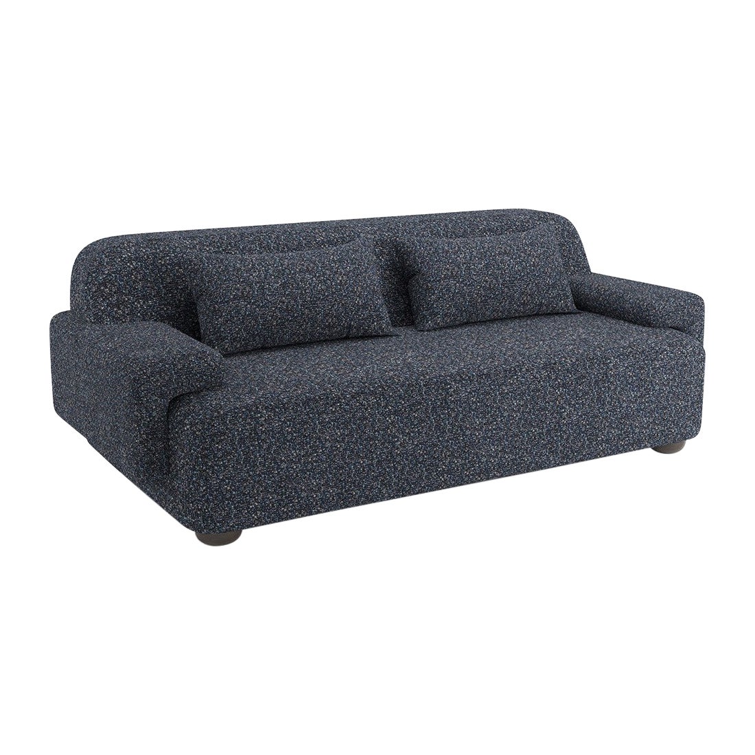 Popus Editions Lena 3 Seater Sofa in Thunderstorm Zanzi Linen & Wool Blend 