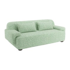 Popus Editions Lena 3 Seater Sofa in Grass Zanzi Linen and Wool Blend Fabric