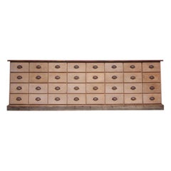 Large 20th Century Apothecary Bank of Drawers