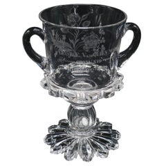   English Commemorative Glass Goblet for the Coronation of George v 1911