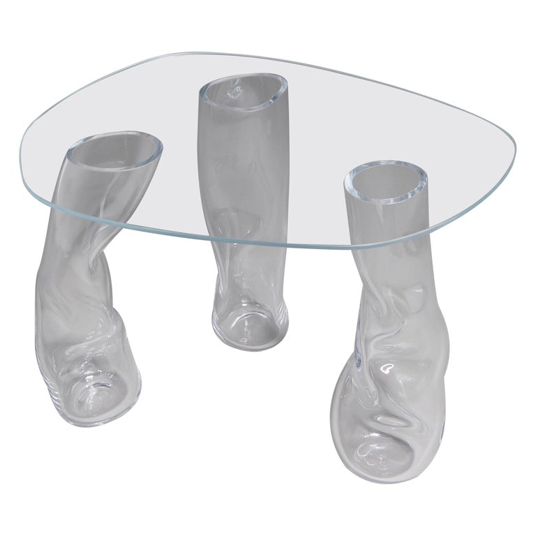 Glass table For Sale at 1stDibs