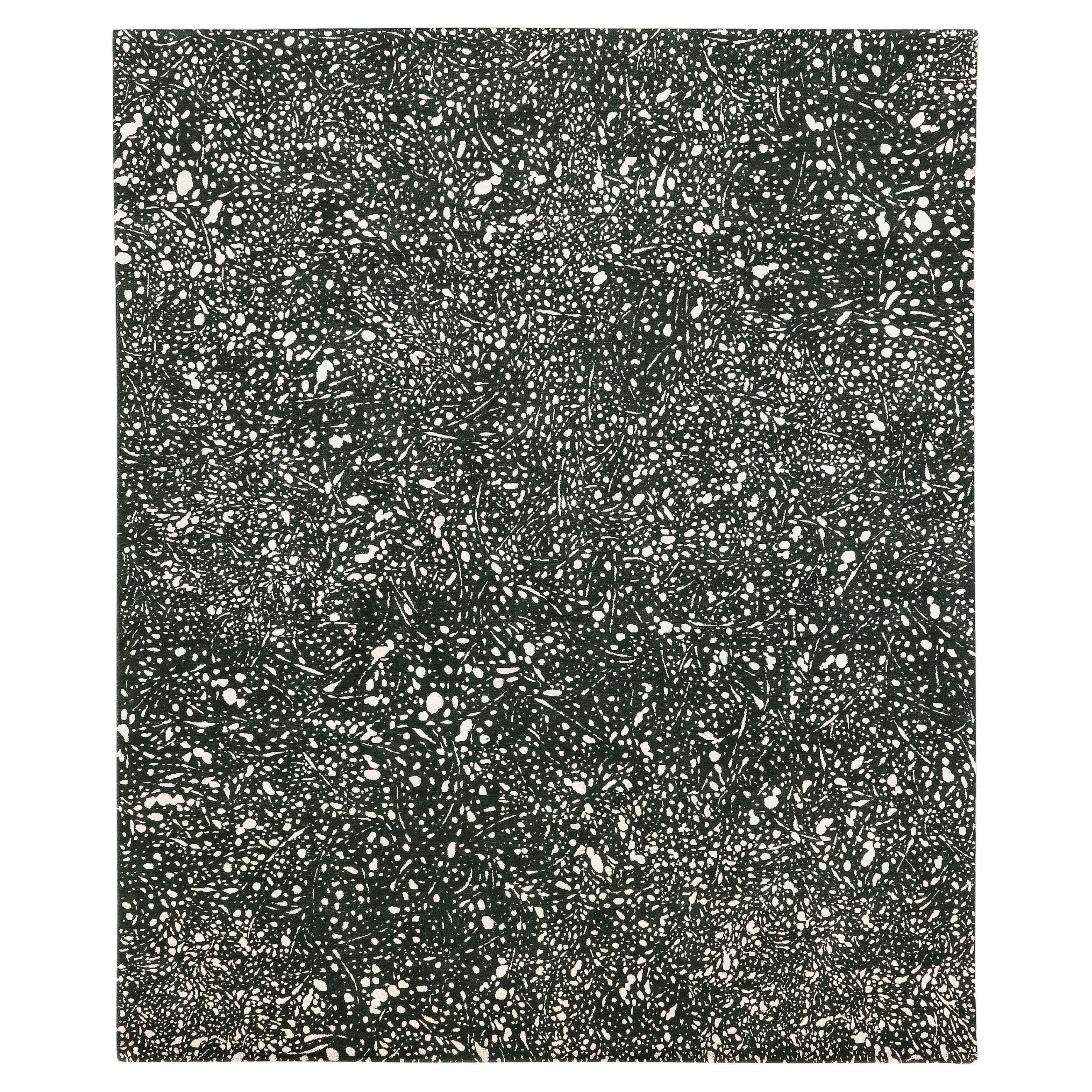 Hand Knotted "Encre" Rug 200, Florian Pretet and Lisa Mukhia Pretet For Sale