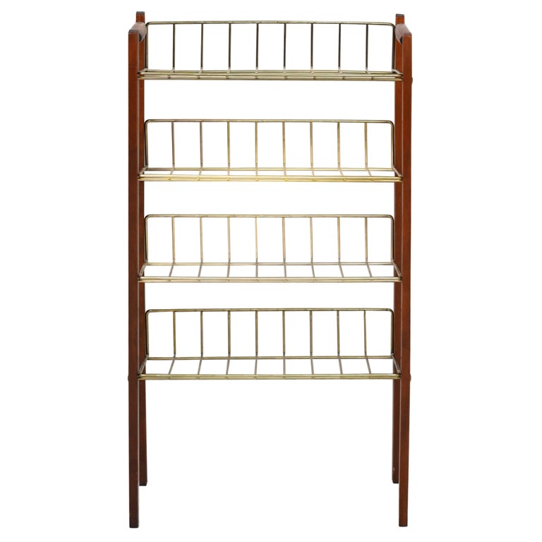 Scandinavian Magazine Rack For Sale at 1stDibs