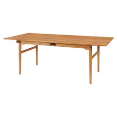 Tavolo da pranzo 'CH327' di Hans J. Wegner in teak, Oak e olio per Carl Hansen & Son