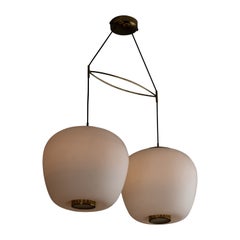 Used Rare Suspension Light by Stilnovo 