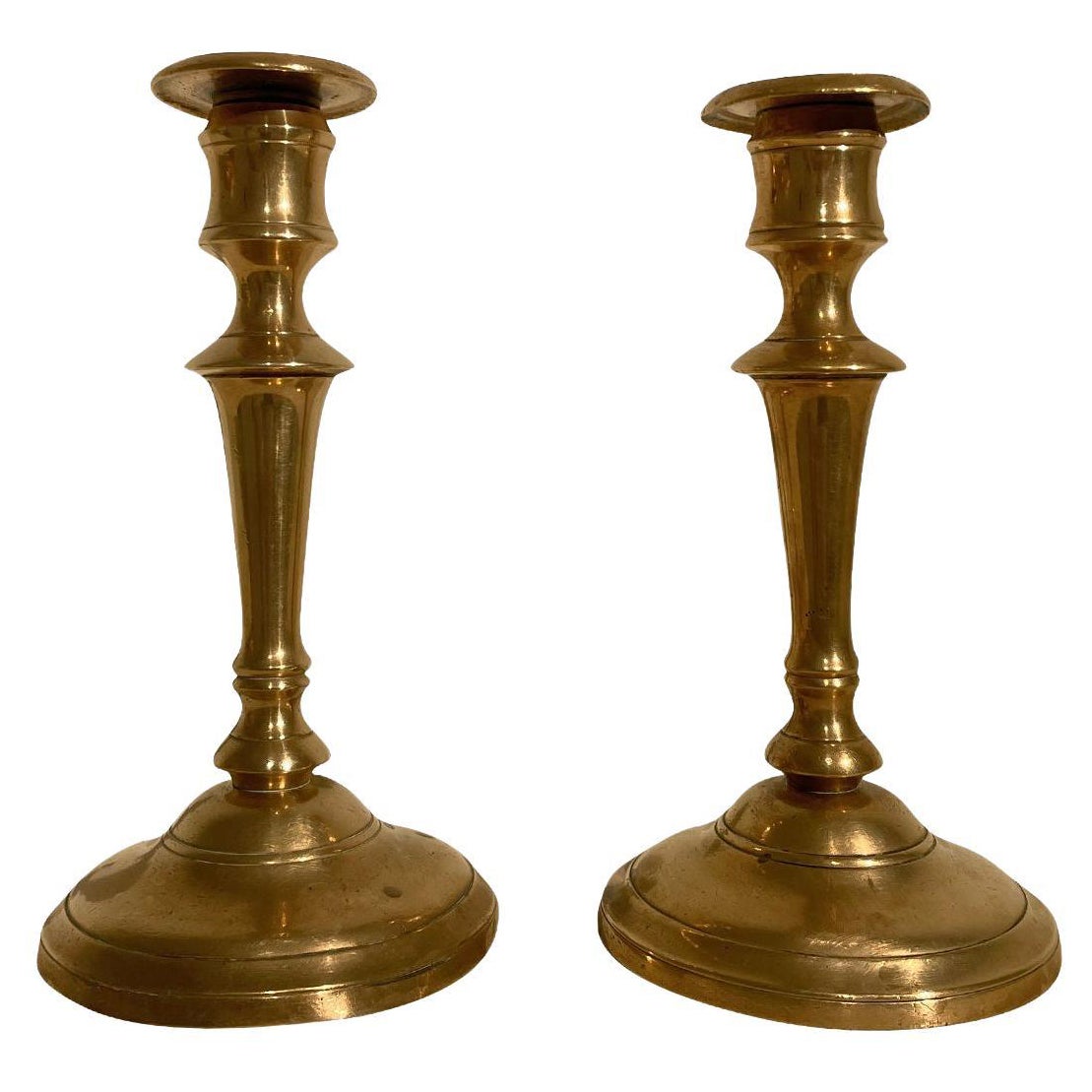 20th Century Swedish Pair of Vintage Bronze Candle Holders by Skultuna
