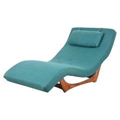 Adrian Pearsall for Craft Associates Mid-Century Modern Wave Chaise Lounge
