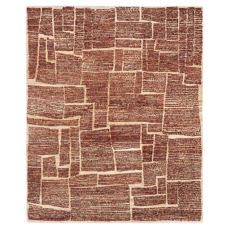 Hand Knotted "Mille Points" Rug 200, Florian Pretet and Lisa Mukhia Pretet For Sale