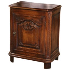 Early 20th Century French Louis XIV Oak Confiturier Jelly Cabinet from Normandy