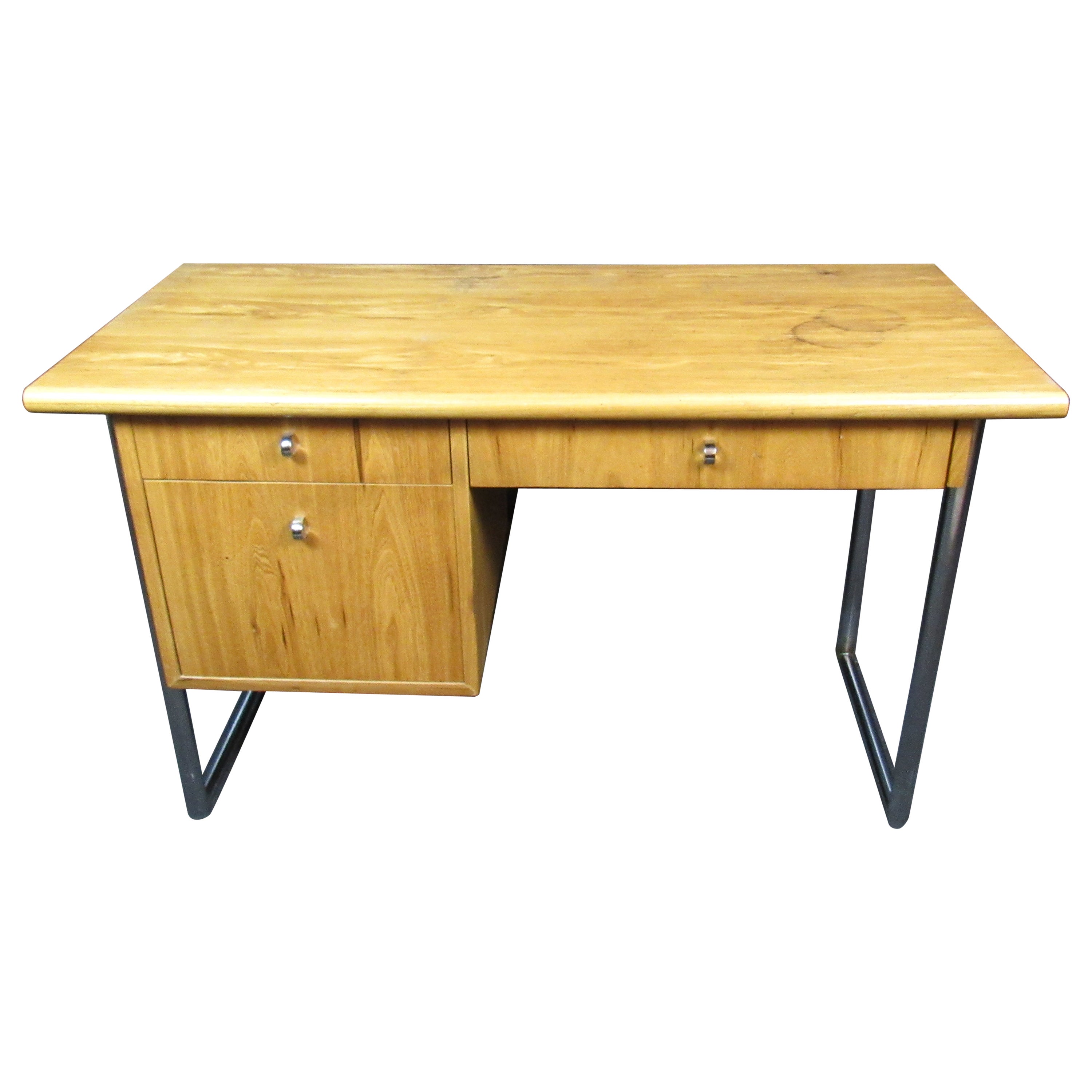 Vintage '80s Maple Writing Desk by Thomasville For Sale