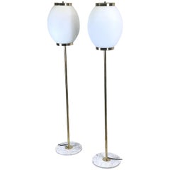 Pair of Italian Mid-Century Modern Style Floor Lamps, Max Ingrand & Fontana Arte
