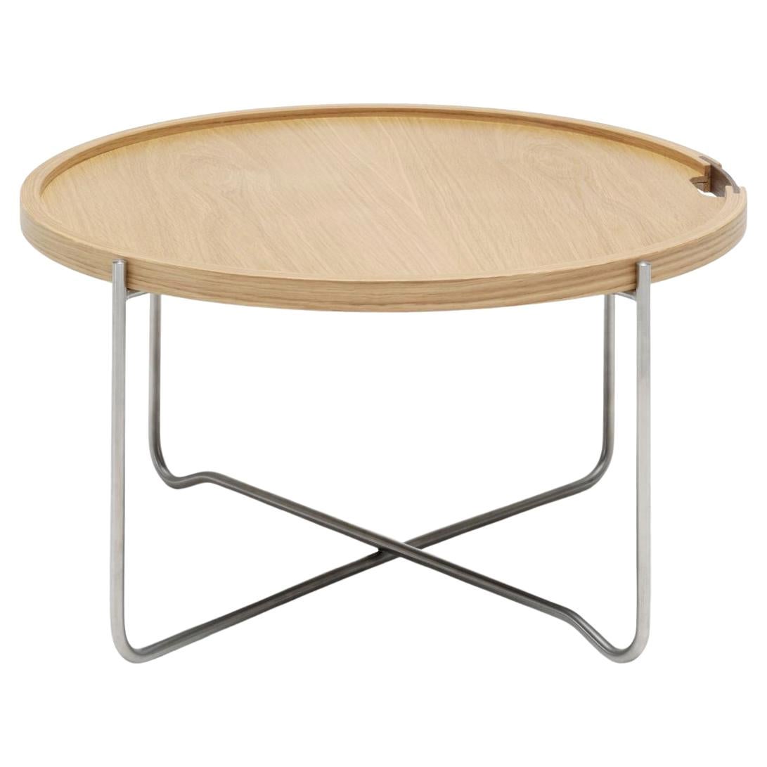 Hans J Wegner 'CH417' Tray Table in Walnut, Oak and Oil for Carl Hansen & Son For Sale