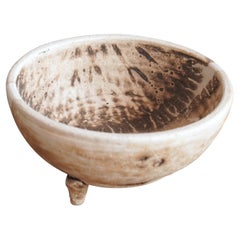 Raaquu Mizu Raku Pottery Trinket Bowl, Obvara, Handmade Ceramic