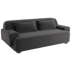 Popus Editions Lena 4 Seater Sofa in Khaki Como Velvet Upholstery