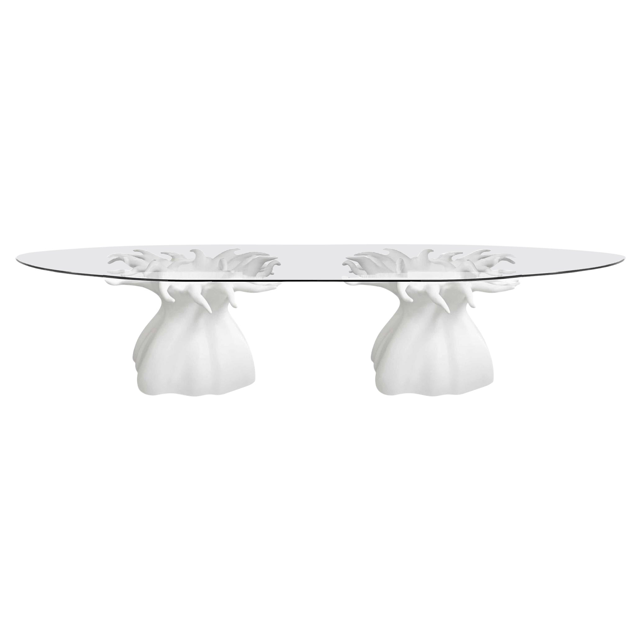 Mesa de comedor biomórfica para exterior