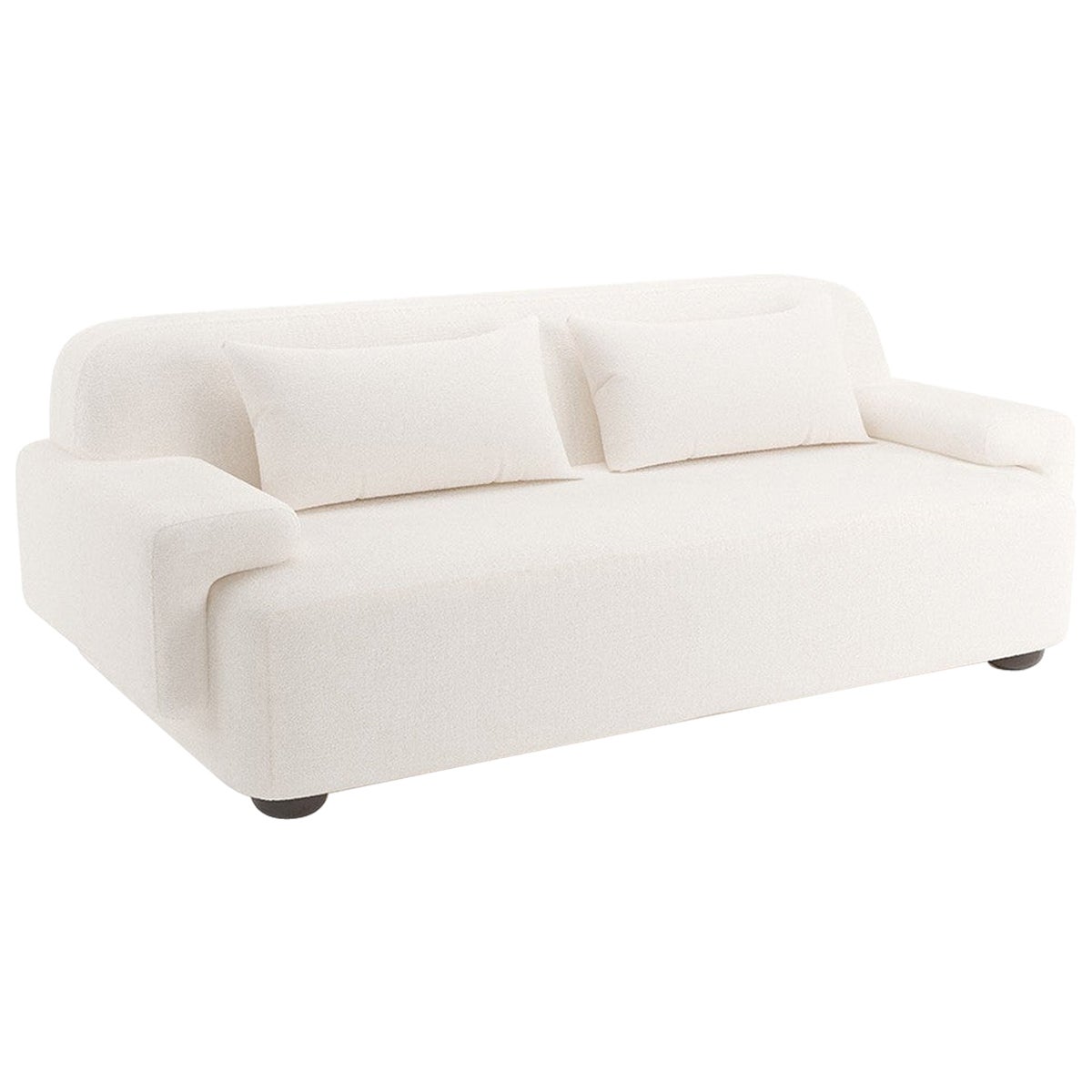 Popus Editions Lena 4 Seater Sofa in Egg Shell Off-White Malmoe Terry Fabric For Sale