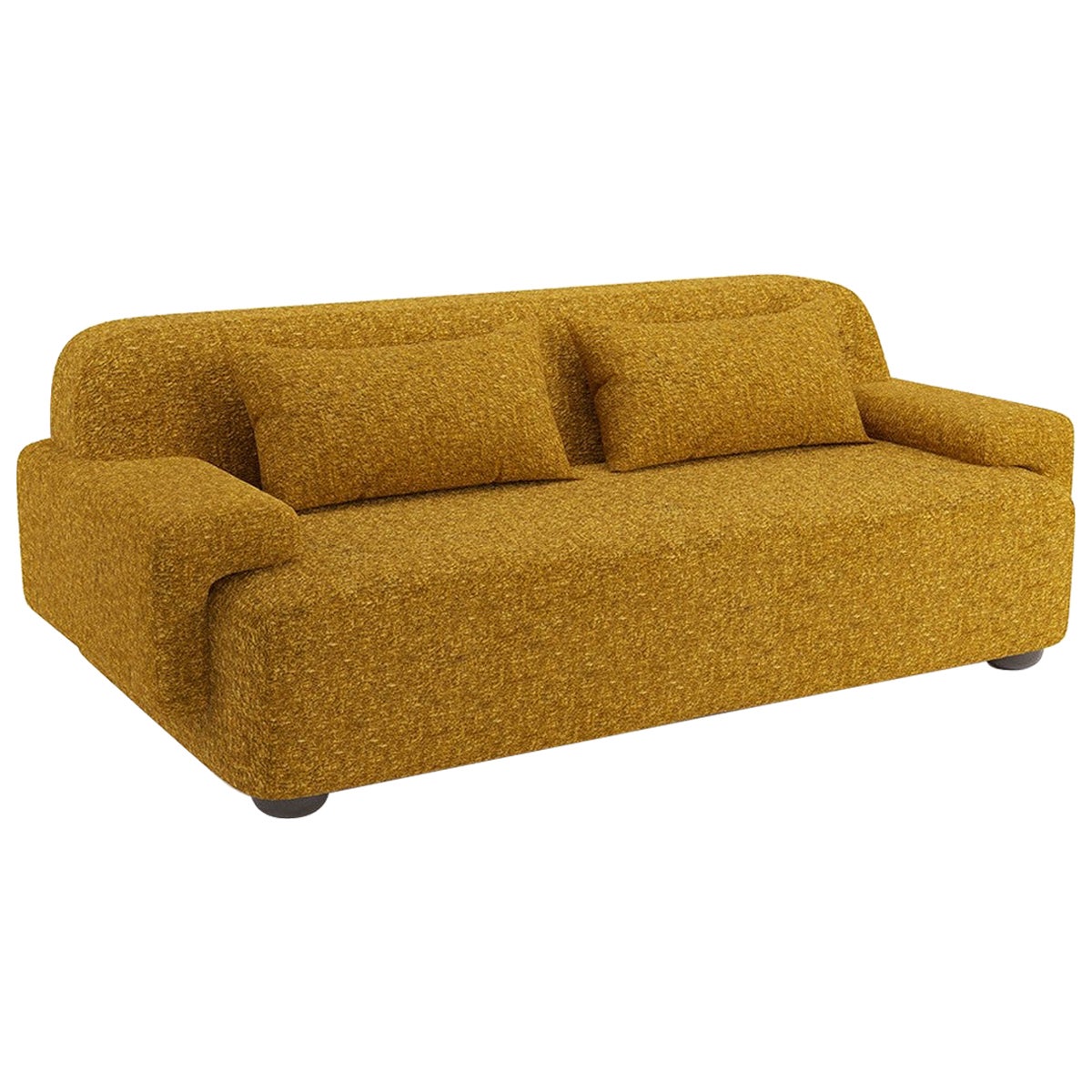 Popus Editions Lena 4-Seater Sofa in Amber Venice Chenille Velvet Upholstery For Sale